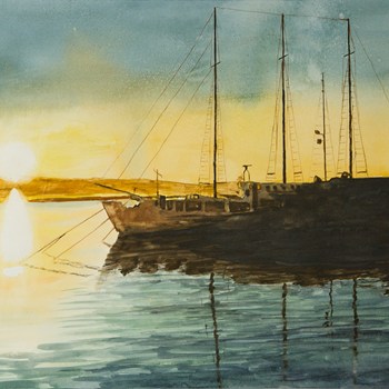 Morning in the port